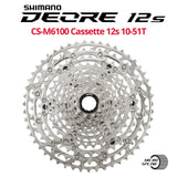 Shimano DEORE 12s CS-M6100 12-speed Cassette, MICRO SPLINE - Bikecomponents.ca