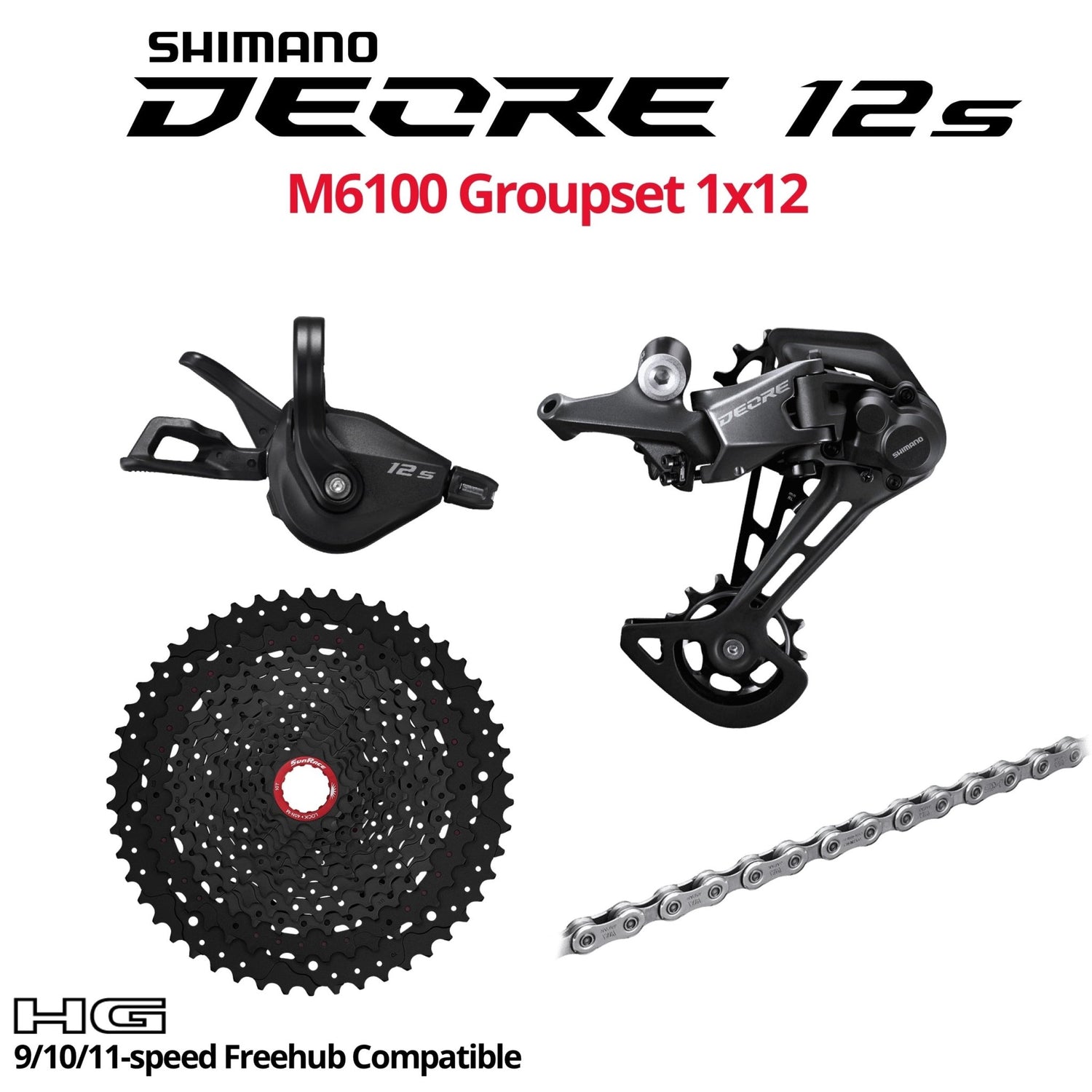 M6100 discount groupset price