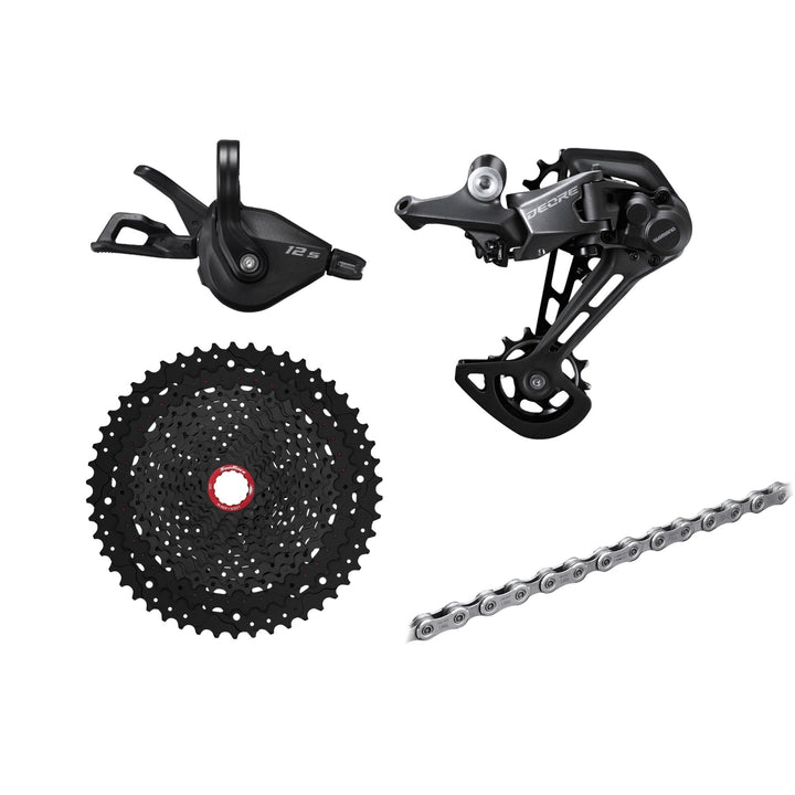 Shimano Deore 12s M6100 Groupset, 1x12, w/o crankset - HG 9/10/11s Freehub Compatible - Bikecomponents.ca