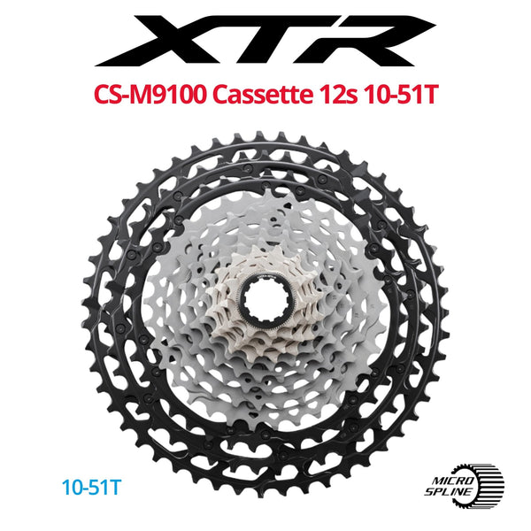 Shimano XTR CS-M9100 12s Cassette, MICRO SPLINE | Bikecomponents.ca