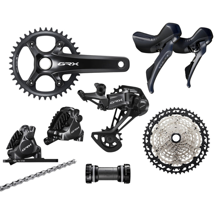 Groupe Shimano GRX RX820 Unstoppable, 1x12, avec pédalier et freins à disque
