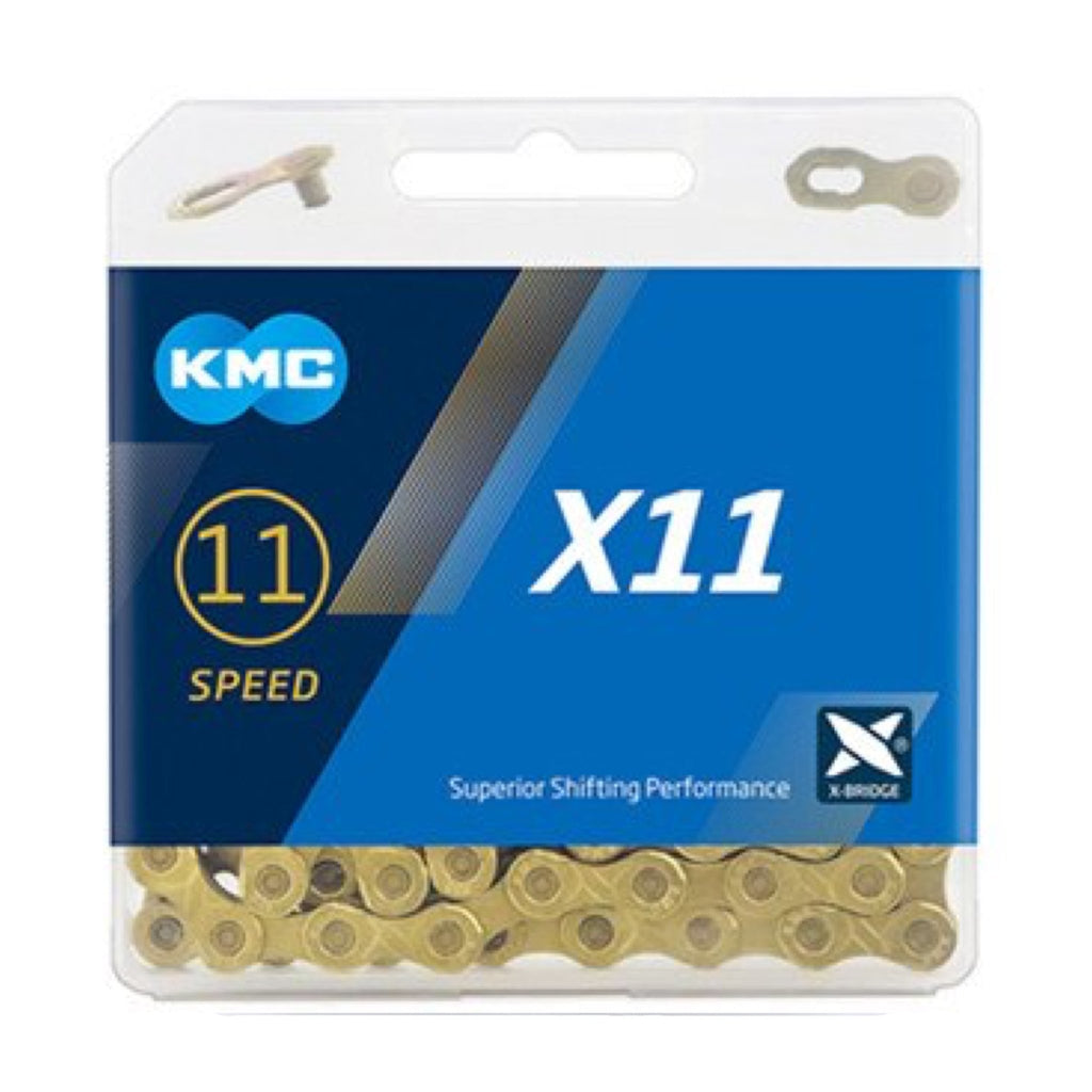KMC X11 11-speed Chain - Gold | Bikecomponents.ca