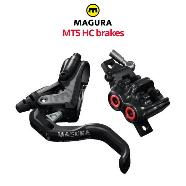 パーツ MG2557 Magura MT5 Magura MT5 HC Red 4-Piston Disc Brakes, front or rear