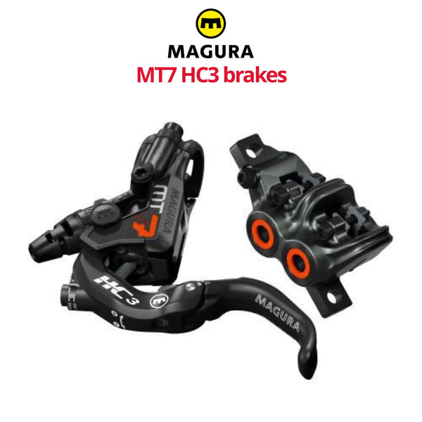 マグラ　mt7　hc3レバー　前後セット Magura MT7 HC3 4-Piston Disc Brakes, front or rear | Bikecomponents.ca
