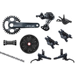 Shimano SLX M7100 Groupset, 1x12, w/ crankset & 4-piston brakes - HG 9/10/11s Freehub Compatible - Bikecomponents.ca