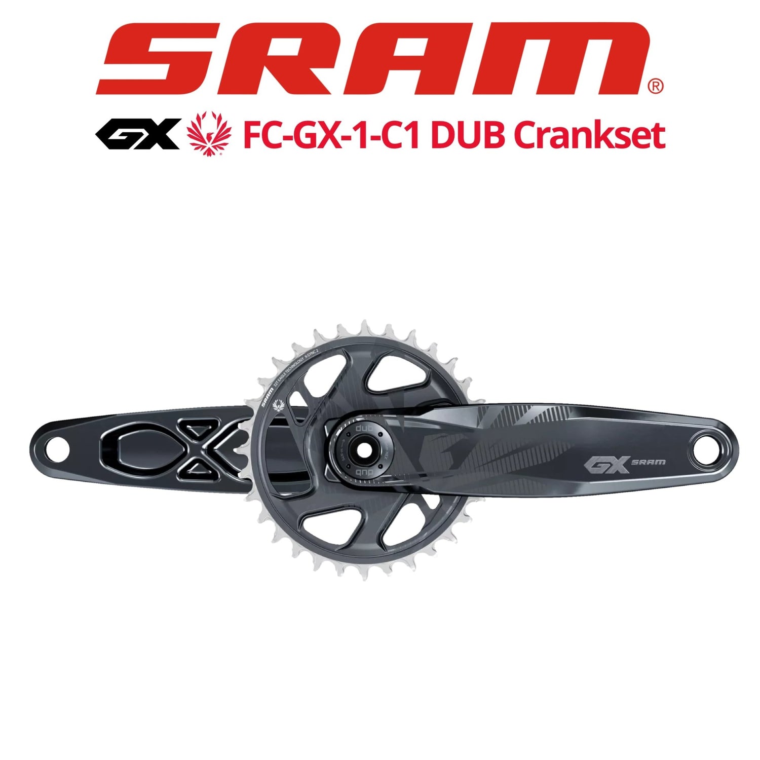 SRAM GX Eagle FC-GX-1-C1 1x12 Crankset w/ Chainring