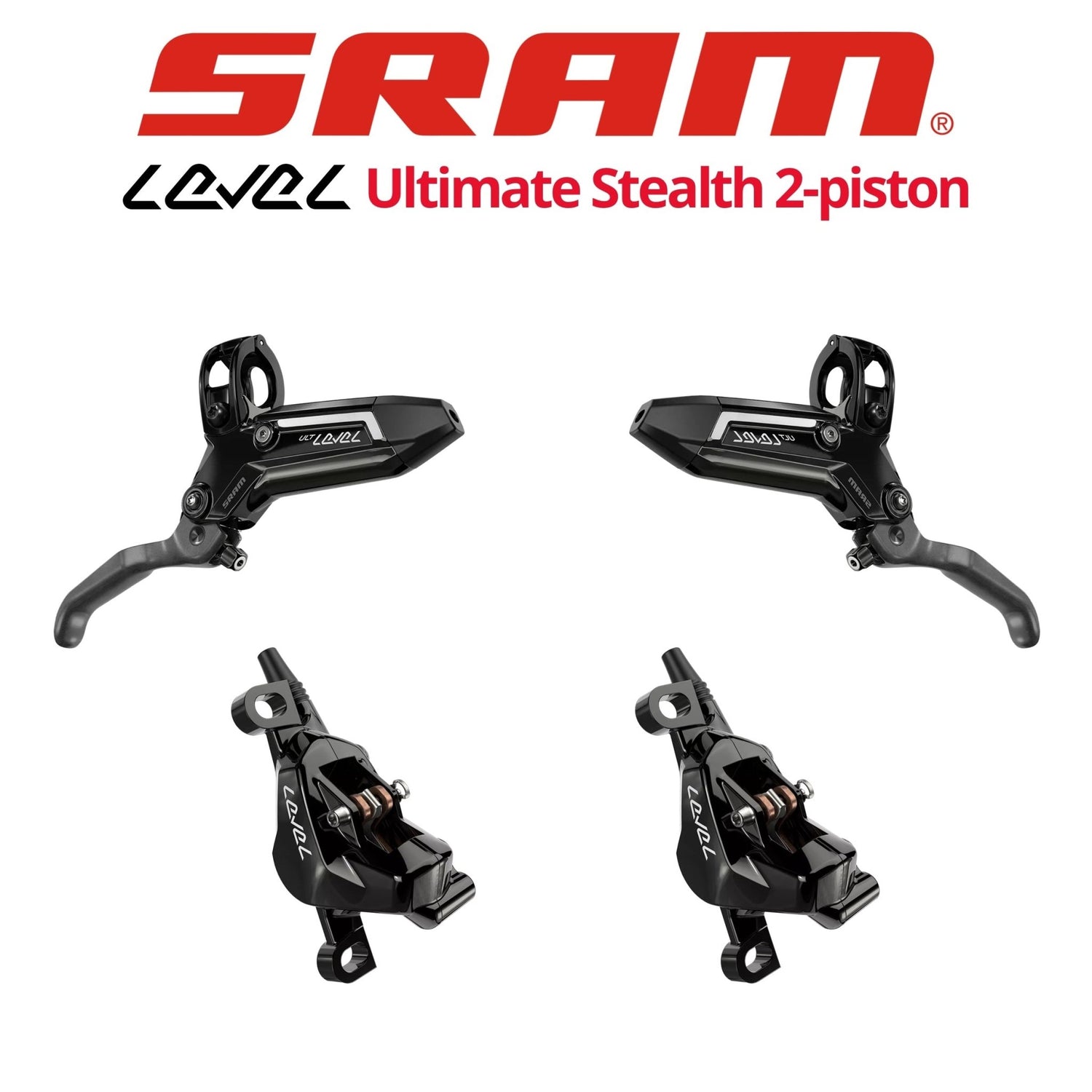 SRAM Level Ultimate Stealth 2-Piston Disc Brakes