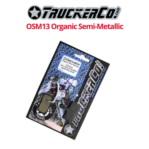 TruckerCo OSM13 (Shimano 2-piston Deore, SLX, XT, XTR) Organic Semi-Metallic pads - Bikecomponents.ca