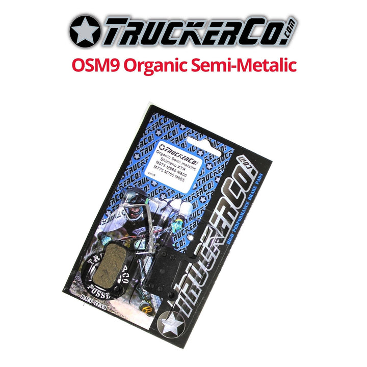 Plaquettes semi-métalliques organiques TruckerCo OSM9 (Shimano M06)