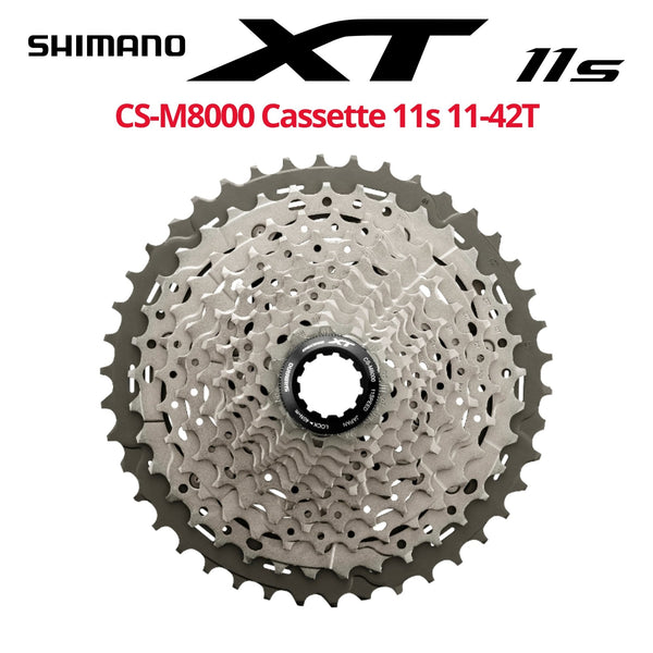 未使用 DEORE XT CS-M8000 11-42T 1/2×11s Shimano Deore XT CS-M8000 Cassette - 11 Speed, 11-42t, Gray